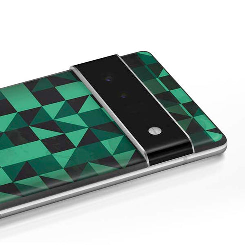Black & Green Google Pixel 6 Skin